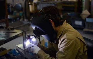 Welder in Machine Shop