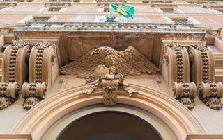 Brazil Government Building & Flag